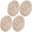 Rose gold, variant on lanema 4PCS Premium PVC Coasters Decorative Gold Foils Pattern Nonslip Heat Resistant