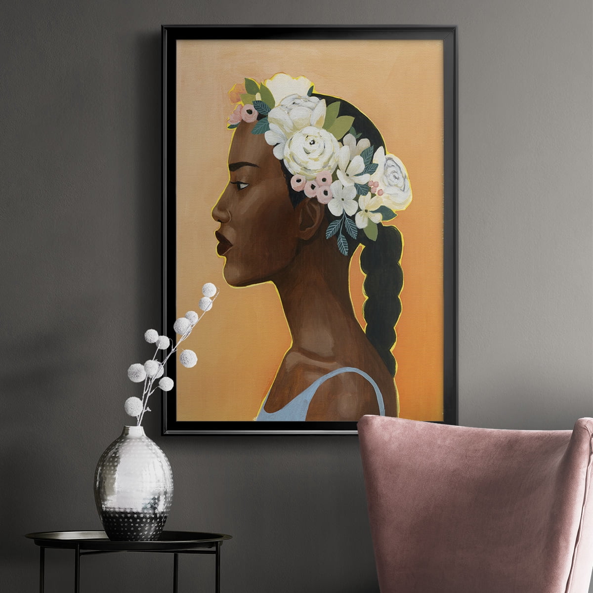 Modern Laurel II Premium Framed Print - Ready to Hang