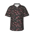 thumbnail image 2 of Goofa Valentine'S Day Hawaiian Shirt for Men, Unisex Summer Beach Casual Short Sleeve Button Down Shirts,Aloha Tropical Floral print shirt-XX-Large, 2 of 9