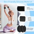 thumbnail image 3 of Wrist Ankle Weights for Women, Adjustable Ankle Weights Strength Training Silicone Bracelets Workout Wrist Ankle Weights for Men Women Yoga Running Dance Ankle Arm Leg Weights (2lb) (Black), 3 of 7