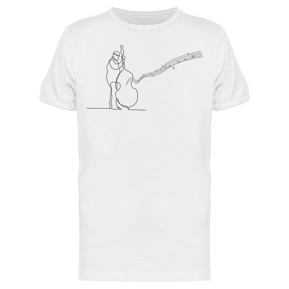 Man Playing Violoncello. Draw Tee Men's -Image by Shutterstock