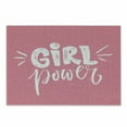 thumbnail image 1 of Feminist Cutting Board, Brush Stroke Style Lettering Girl Power for Inspirational Theme Grungy Background, Decorative Tempered Glass Cutting and Serving Board, Small Size, Pink White, by Ambesonne, 1 of 1