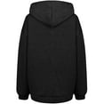 thumbnail image 5 of Fesfesfes Winter Coat Womens Casual Loose Pockets Long Sleeve Zip Up Hoodie Solid Color Outerwear Coat Sale or Clearance, 5 of 7