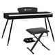 thumbnail image 1 of Piano Bluelander, Teclado Musical con Atril para Partituras, 3 Pedales con Banco, Negro, 1 of 5