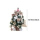 thumbnail image 3 of Adornos Navideños, Mini Árbol de Navidad con Cuentas Flocadas, Adorno Navideño de Escritorio, Árbol de Navidad Pequeño., 3 of 7