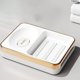 thumbnail image 4 of Isvgxsz Clearance Soap Dish, Double Grid Plastic Soap Holder for Bathroom, Dual-Layer Soap Tray Container Box Case Holder with Detachable Slotted Draining Board, 4 of 6