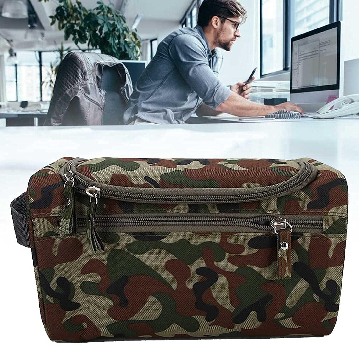 Mens camo toiletry bag new arrivals