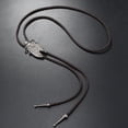 thumbnail image 2 of tamizeot Retro Rope Bolo Tie For Men Suitable For Daily Wear Fine Workmanship And Delicate Details Alloy Bolo Black denim hat, 2 of 6