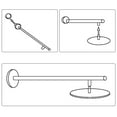 thumbnail image 4 of Pommeaux de Douche Multi-Tailles Carrés en Acier Inoxydable Chromé, 4 of 12