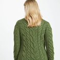 thumbnail image 5 of Aran Woollen Mills Meadow Green Pullover Crew Neck Sweater, Women's Medium, 5 of 5