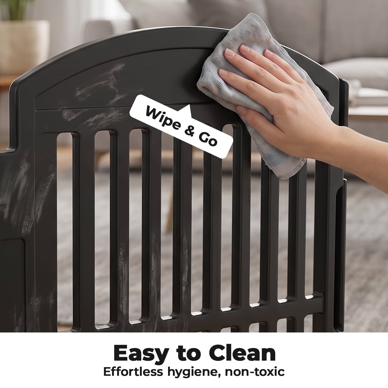 Alvantor Portable Dog Playpen - Safe Foldable Pet Fence for Indoor/Outdoor Use, Easy to Clean & Adjustable, Ideal for Small to Medium Dogs