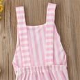 thumbnail image 4 of Kiapeise Summer Toddler Girls Sleeveless Jumpsuit Stripes Print Pants, 4 of 6