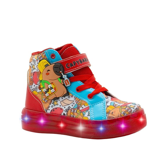 Tenis Con Luces Para Niño Urbano Capibara Color Rojo rojo 15