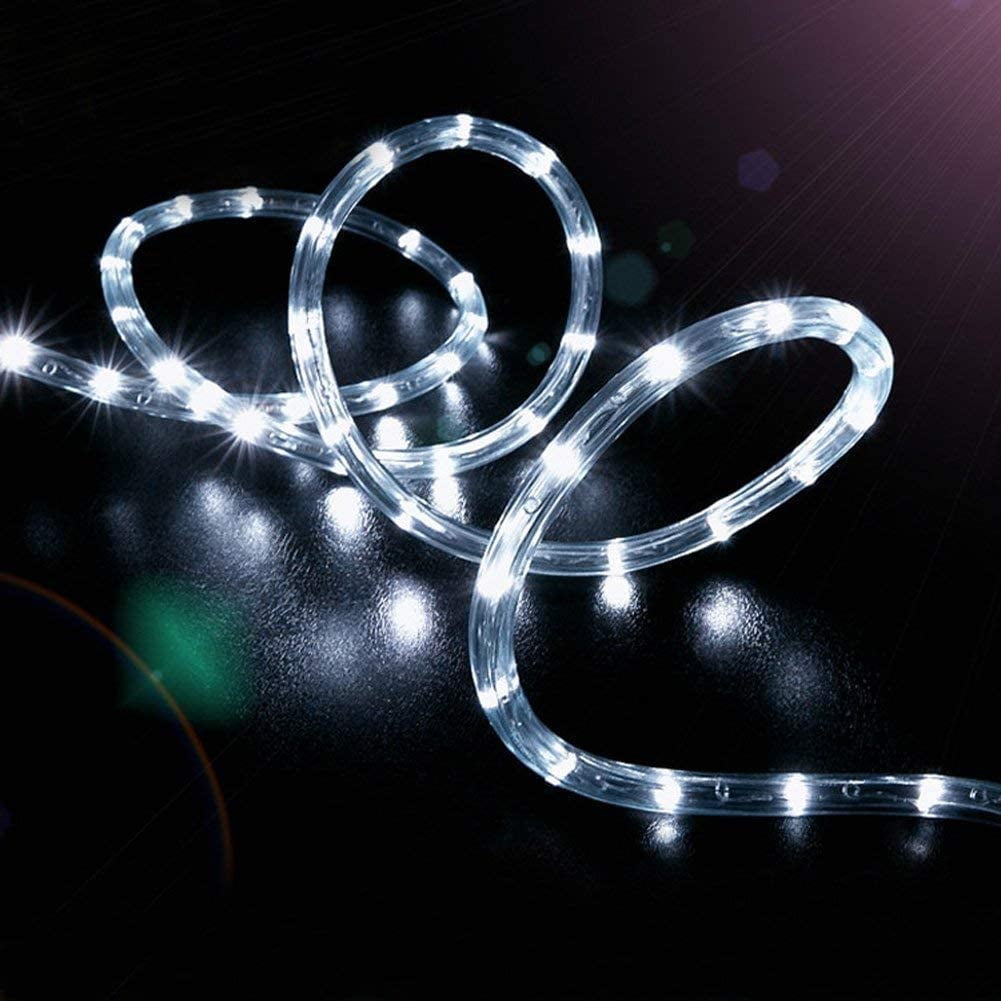 Solar Rope Lights Outdoor Waterproof ,72FT 200LED PVC Tube String Lights with 8 Modes for Garden,Yard, Path, Fence, Stairs, Backyard, Patio Decorative (Cool White)