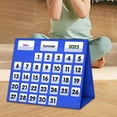 thumbnail image 6 of deevoka Tabletop Pocket Chart Desktop Card Display Stand for Office School Classroom blue, 6 of 9