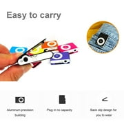 Spirastell MP3 Player,Player With Tf With Tf Slot Usb Mp3 Metal Mp3 Clip Waterproof Sport Metal Mp3Player Abody Slot And Fitness Radirus Portable Metal Mp3 Mp3 Usb Player Player Waterproof