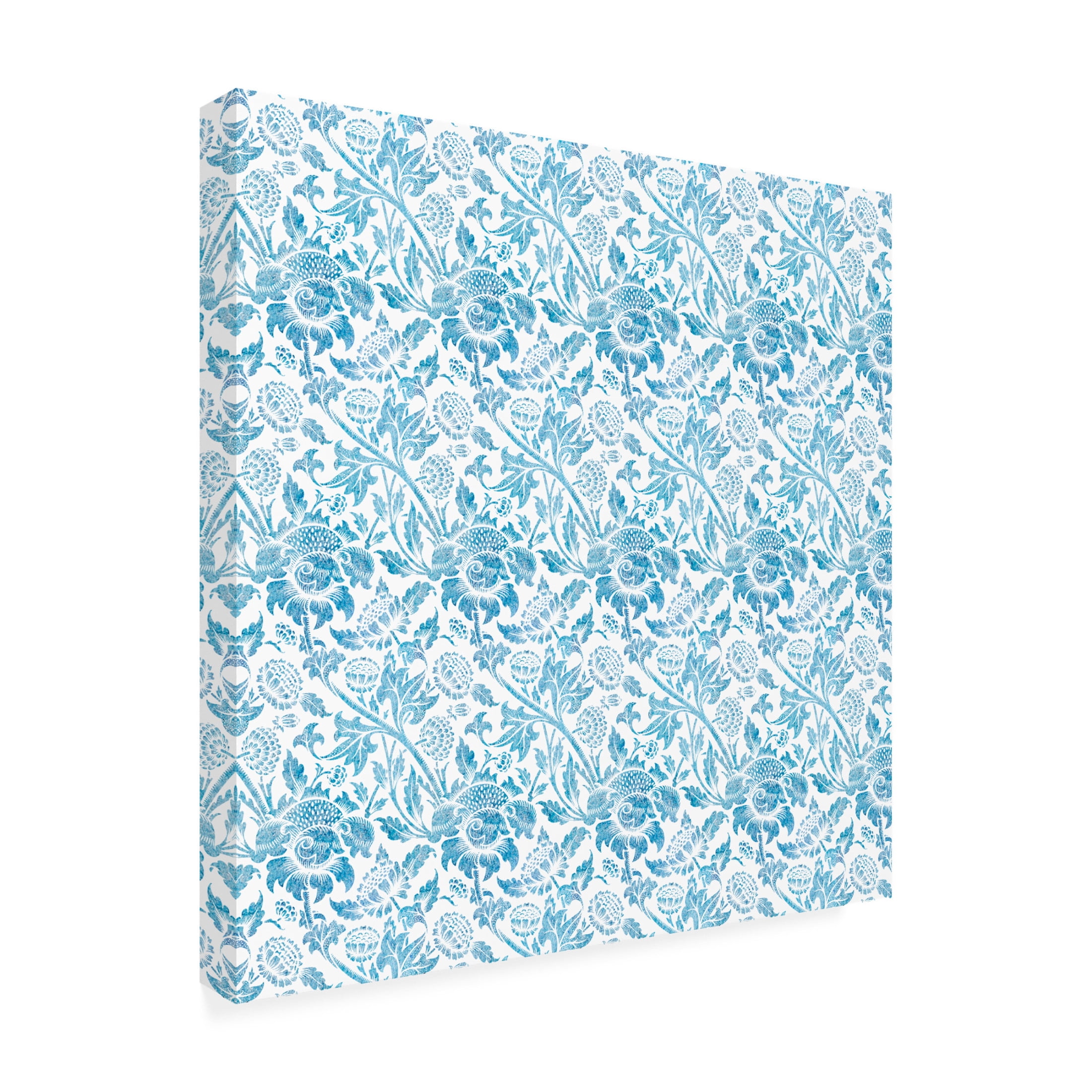 Canvas Wall Art - Jean Plout 'Floral Romance' Wall Art for Living Room, Bedroom, or Office Décor by Trademark Fine Art - 14 x 14 Inches
