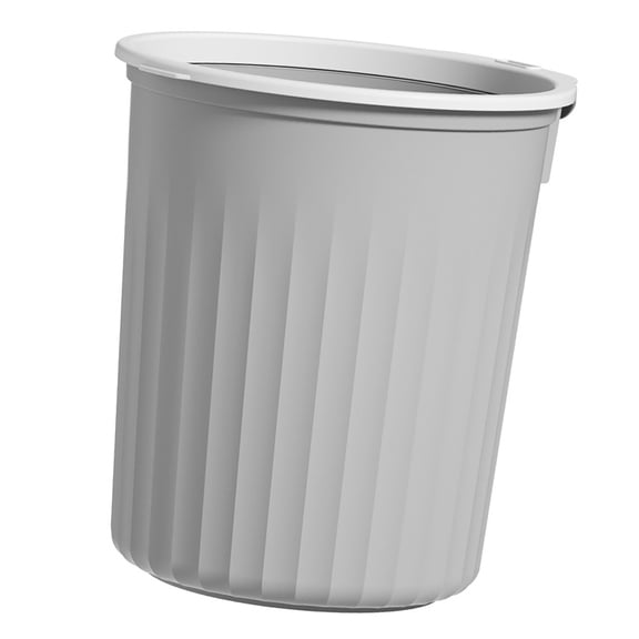 Kitchen Storage Round Trash Can, Large Capacity Garbage Container Bin for Household Small 8L