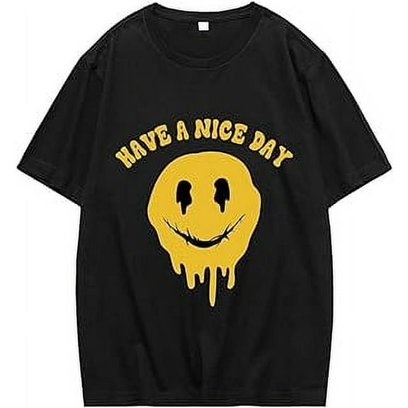 100% cotton tshirts men tee GORGLITTER Men's Cartoon Graphic Print T Shirt Short Sleeve Crewneck Summer Tee Shirts Top