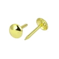 thumbnail image 3 of Unique Bargains Leather Sofa Round Head Upholstery Tack Nail Gold Tone 7mm x 14mm 50pcs, 3 of 5