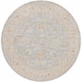 thumbnail image 2 of Hauteloom Floravine Living Room, Bedroom Area Rug - Gray, Yellow - 5'3"-Round, 2 of 11