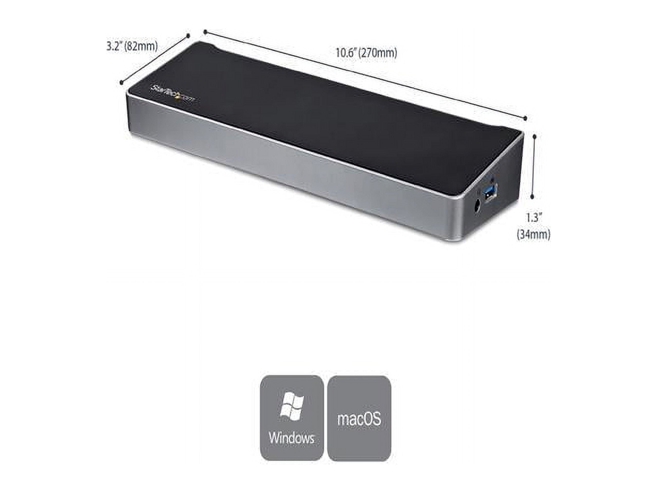 StarTech Triple-Monitor Docking Station for Laptops - USB 3.0