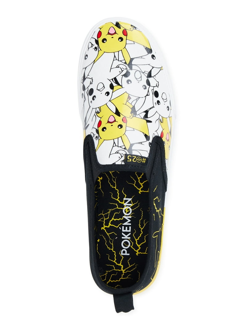 Meisjes Pokemon Canvas Hi Top Trainers met Zip Kids Pikachu Eevee Sportschoenen Pumps Pilmsolls, Wit, 8 UK Child