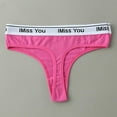 thumbnail image 4 of Clothing 2025 Thongs for Women Solid Cotton Seamless Low Waist Ladies T Pants Fashion Thong Thongs Underpants Women Underwear Thongs, 4 of 8