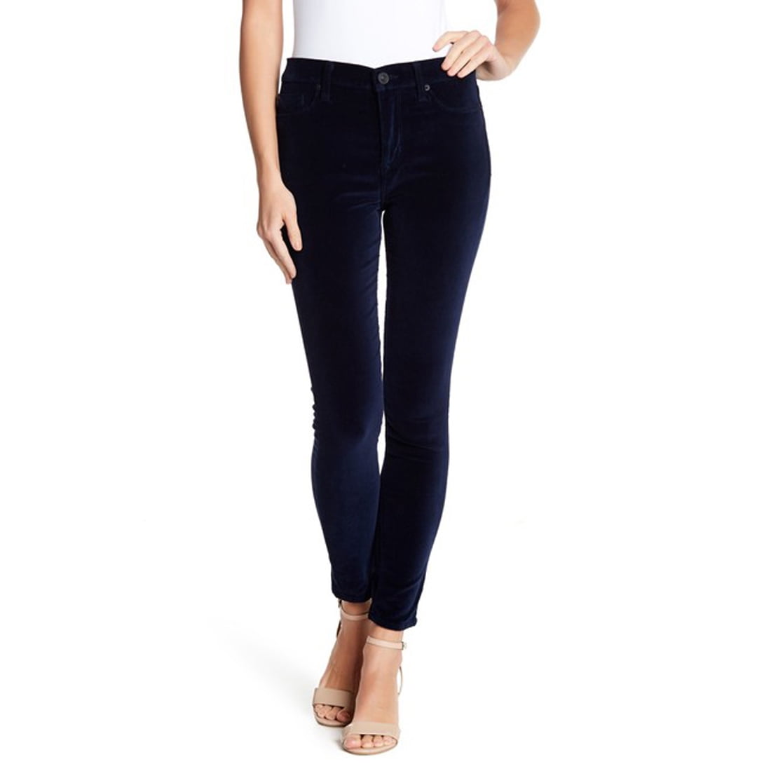 Hudson Women's Barbara High-rise Skinny Velvet Jeans, Dark Obside, 29 -  Walmart.com