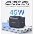 thumbnail image 2 of cargador ugreen 45w gan carga rapida para celular, 2 of 5