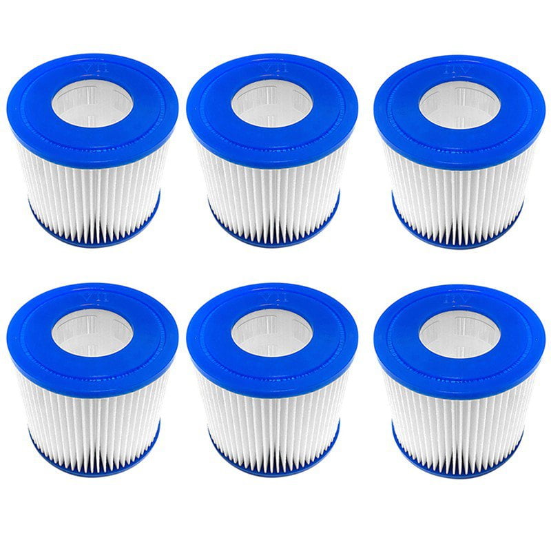 Pool Filters Type D for Summer Waves, 6 Pack Type D Pool Pump Filter Cartridge Replacement Size