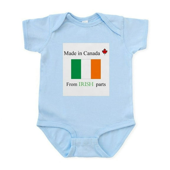 CafePress - Made In Canada From Irish Parts Infant Bodysuit - Baby Light Bodysuit, Size Newborn - 24 Months