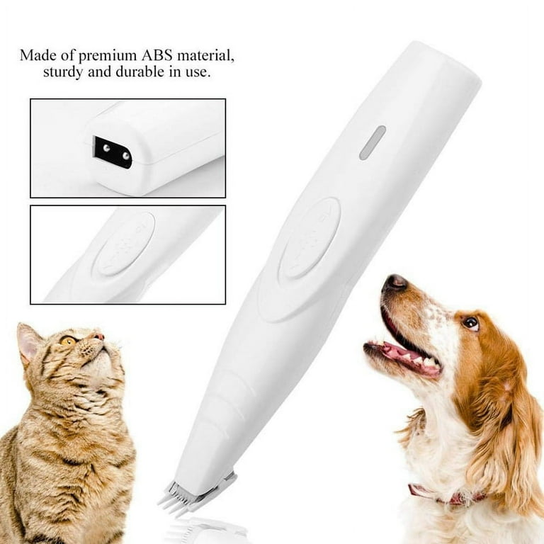 Pet Clippers Pet Home Grooming Supplies Dog USB Rechargeable Low Noise Cordless Mini Dog Hair Trimmer for Ear Foot or Face