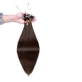 thumbnail image 2 of MY-LADY THICK Micro Loop Ring 100% Remy Human Hair Extensions Brown Invisible Nano Beads Micro Link Hairpiece 50S 1G, 2 of 10
