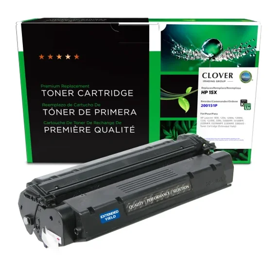 Remanufactured Clover Imaging Extended Yield Toner Cartridge compatible with HP C7115X