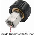 thumbnail image 3 of Pressure Washer Adapter, Metric Female M22 to 1/4 Inch Female NPT Fitting, 5000 PSI, 3 of 4