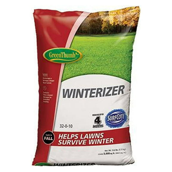GT58105 Winterizer Lawn Fertilizer, 32-0-10 Formula, 5,000-Sq. Ft. Coverage - Quantity 1