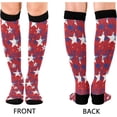 thumbnail image 2 of FREEAMG Stars Digital Paper Compression Socks for Women and Men, 1 Pair, 2 of 7