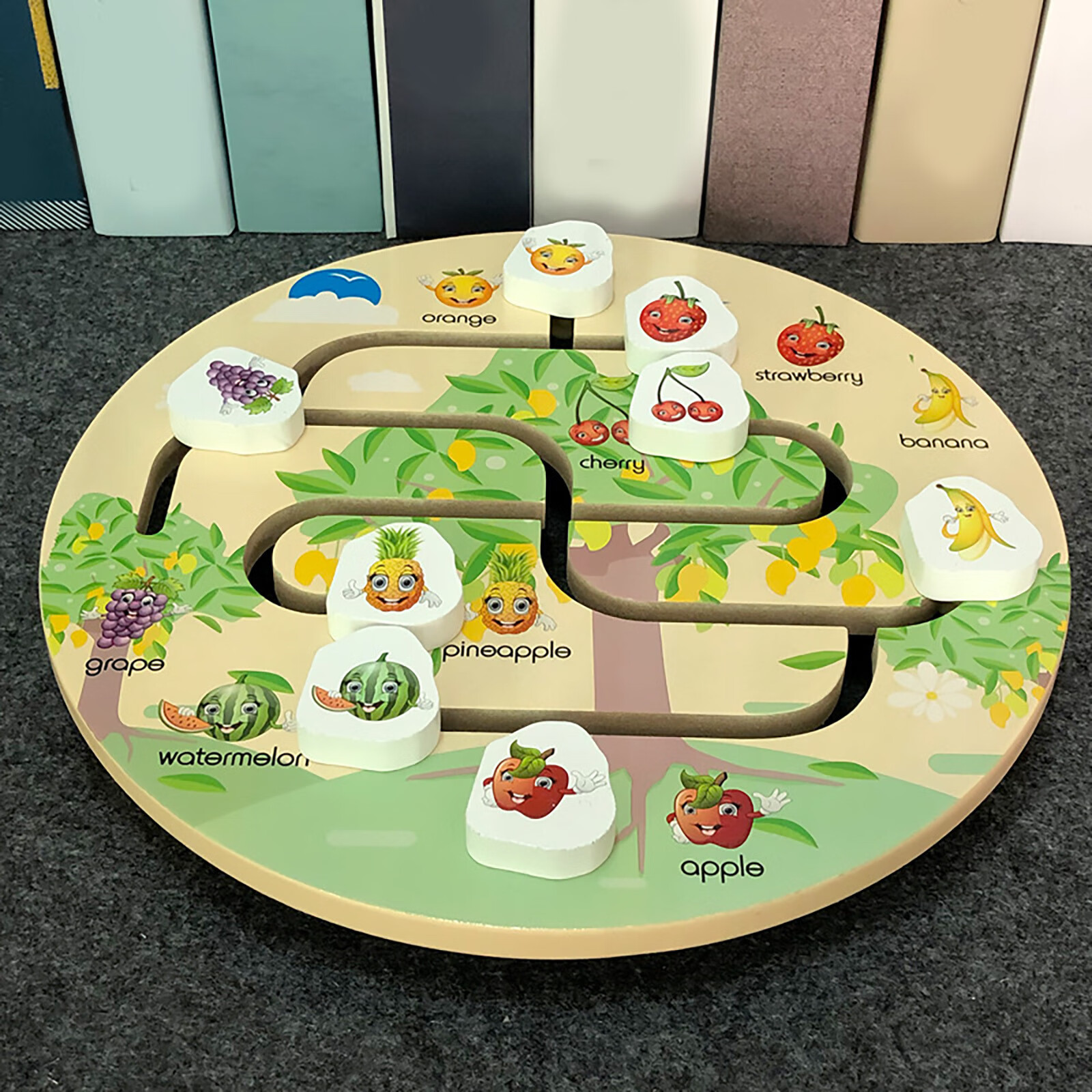 Wooden Maze Board Game Wooden Color Maze For Kids Brain Teaser