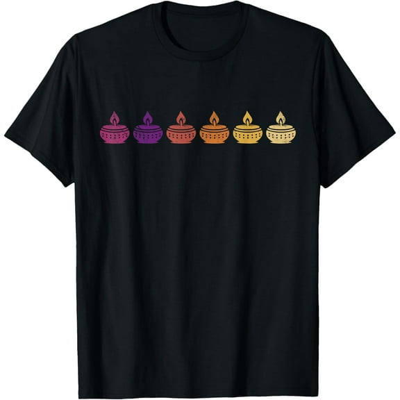 t-shirt Diwali Festival Light Diya Lamp Candle Deepavali Grunge T-Shirt mens,black,women,funny,journey,Crew Neck, Short Sleeve,custom clothing patterns.gift