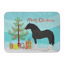 Carolines Treasures BB9271RUG Pomeranian Rogener Goose Christmas Machine Washable Memory Foam Mat Teal 19 X 27"