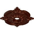 thumbnail image 3 of Ekena Millwork 28 3/8"OD x 3 3/4"ID x 1 5/8"P Benson Classic Ceiling Medallion (Fits Canopies up to 6 1/2"), Hand-Painted Antique Copper, 3 of 6