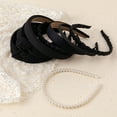 thumbnail image 7 of HBlife 8 Pack Headbands for Women Girls Headbands Trendy Black Knotted Solid Head Bands Pearl Headband Non Slip Hairbands Cute Hair Accessories Multi-style Headband Pack, 7 of 7