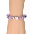 thumbnail image 3 of Delight Jewelry Goldtone Te Quiero Disc Purple Butterfly Bead Charm Bracelet, 7"+1" Extender, 3 of 5