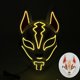 thumbnail image 1 of Máscara facial brillante de Halloween para hombres y mujeres, máscara de zorro LED, máscara temática de juego, fiesta de cosplay, disfraz de carnaval, máscara de media cara, sal caliente, 1 of 5