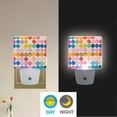 thumbnail image 2 of Yayeee LED Plug in Night Light for The Home with Auto Dusk to Dawn Light Sensors, 2 Pack, Yellow Circles, 2 of 6