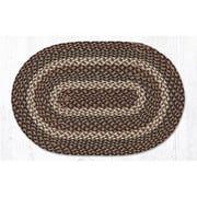 Capitol Importing 02-770 20 x 30 in. Braided Oval Rug - Tan