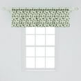 thumbnail image 2 of Ambesonne Animal Window Valance, Little Bugs Beetles, 54" X 18", Sage Green Army Green, 2 of 3
