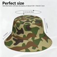thumbnail image 3 of Camouflage Bucket Hat, Personalized Acrylic Fisherman Hat, Soft and Warm Casual Outdoor Cap for Daily Wear, 3 of 6