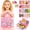 Dark Pink, variant on Usmallbee Montessori Busy Board for Toddlers Sensory Learning Toy1 to 5 Years Portable Interactive